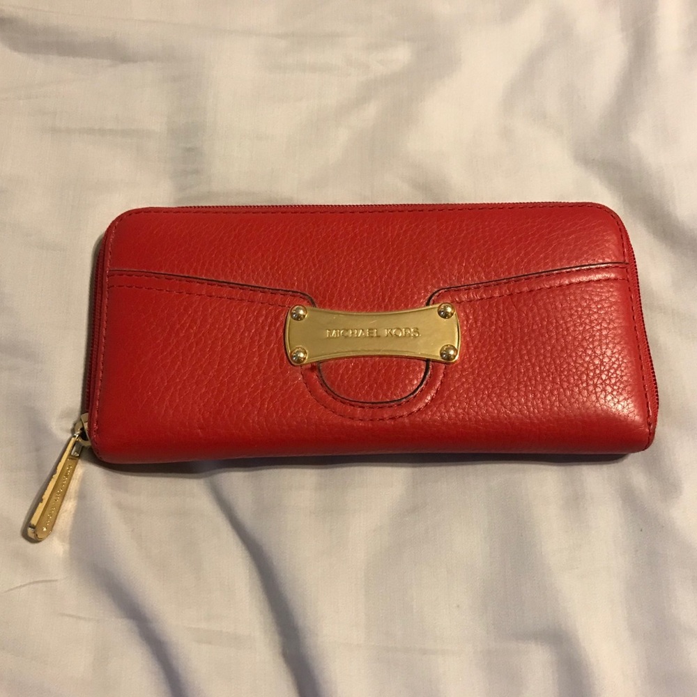 Red Michael Kors Wallet